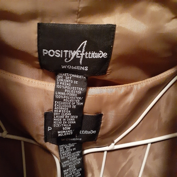 Positive Attitude Faux Suede Cami and Jacket, Size 14W - Picture 7 of 7